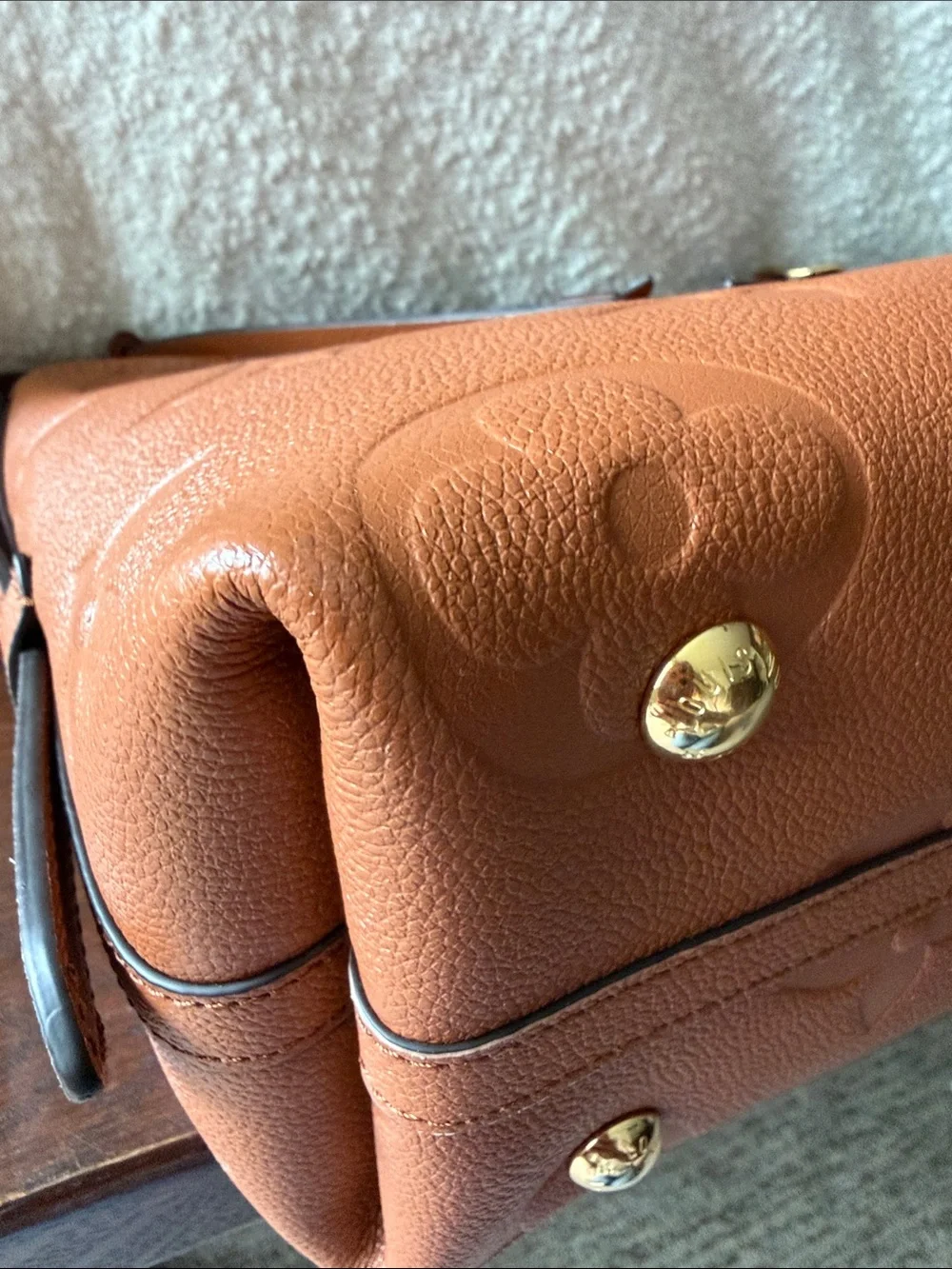 Louis Vuitton Cognac Carry All PM Shoulder Bag